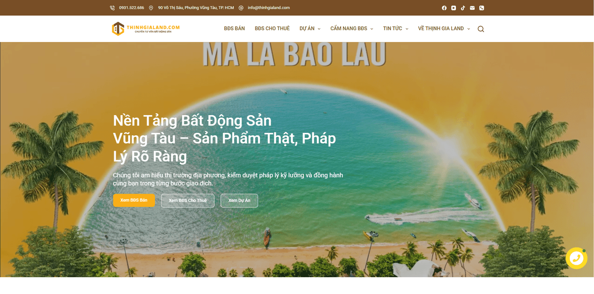 Hệ thống HRM/CRM Thịnh Gia Land – quản trị bất động sản